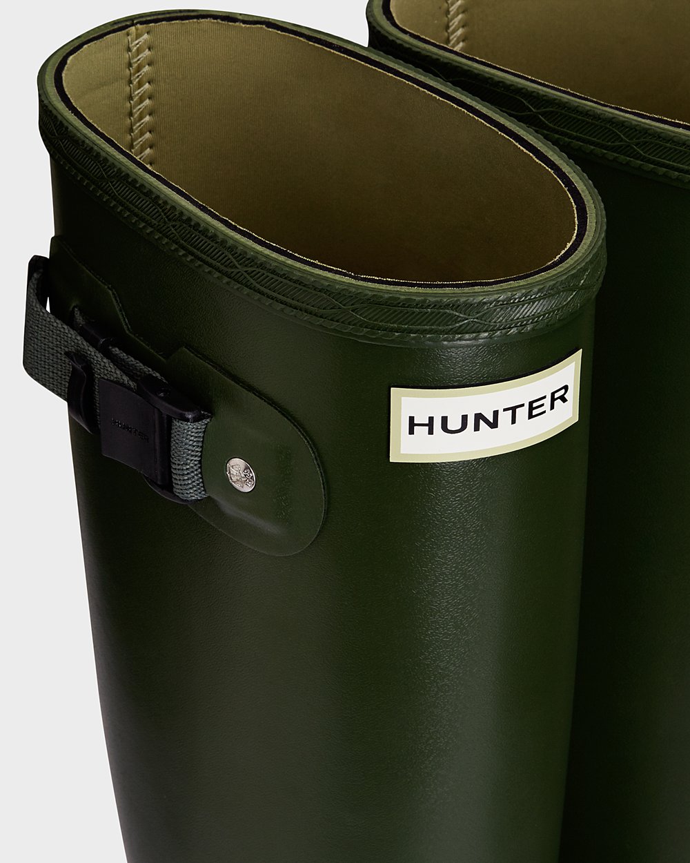 Hoge Regenlaarzen Dames - Hunter Norris Field Neoprene Lined - Groen - 28AIXWDMZ